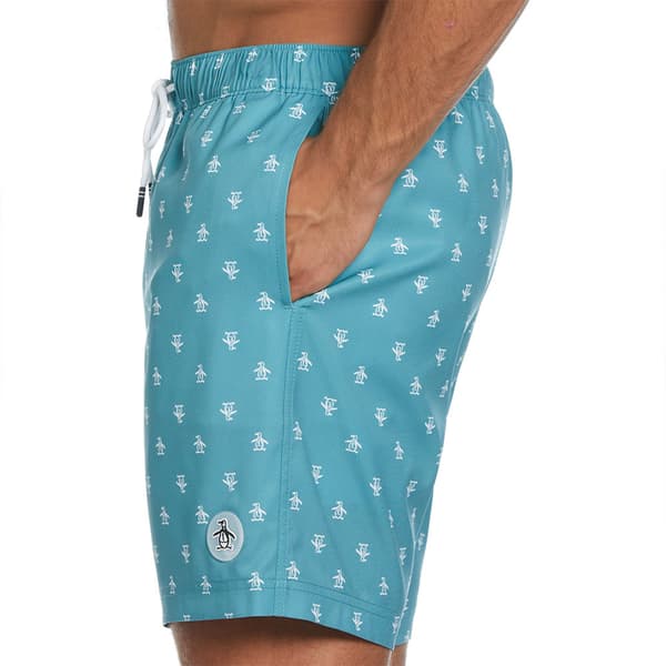 Original Penguin Volley Recycled Repete Simshorts Blå M Man