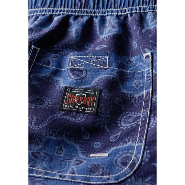 Superdry Vintage Ripstop 17´´ Uimahousut Sininen M Mies