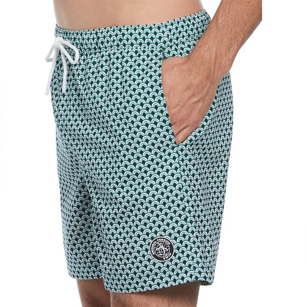 Original Penguin Recycled Polyester Aop Geo Wave Badbyxor Boxer Flerfärgad L Man