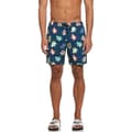 Miniatyrbillede 1 af 3: Original Penguin Volley Recycled Aop Tumble Pete Badeshorts Blå S Mand