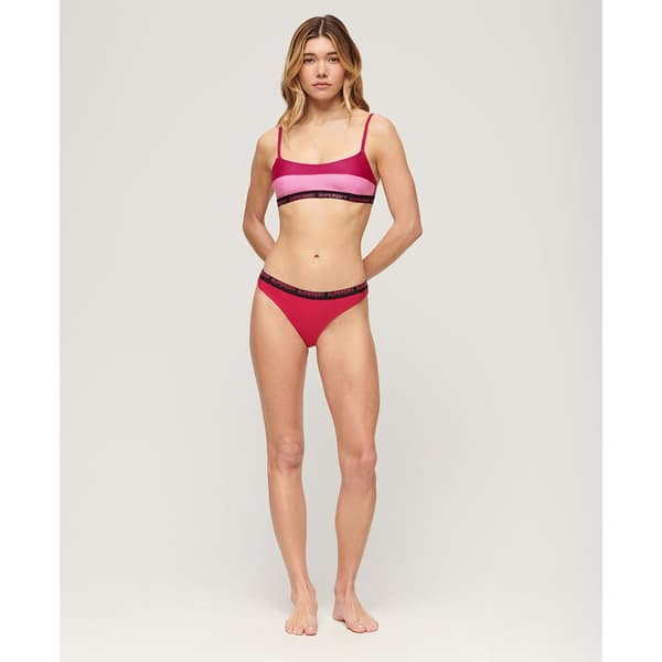 Superdry Elastic Bralette Bikinitopp Rosa S Kvinna