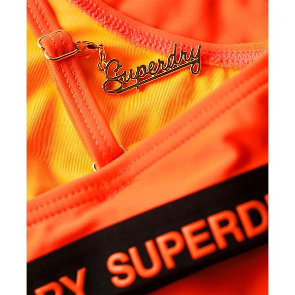Superdry Elastic Bralette Bikinitopp Orange XS Kvinna