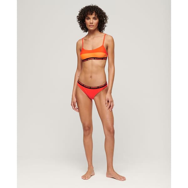 Superdry Elastic Bralette Bikinitop Orange M Kvinde