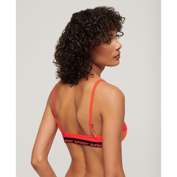 Superdry Elastic Bralette Bikinitop Orange M Kvinde