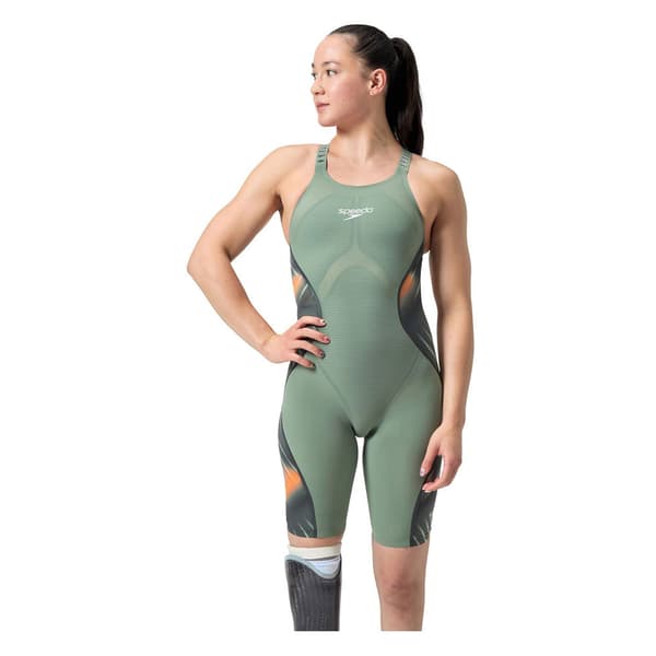 Speedo Fastskin Lzr Pure Intent 2.0 Kneeskin åben Ryg Konkurrencesvømmedragt  UK 24 Kvinde