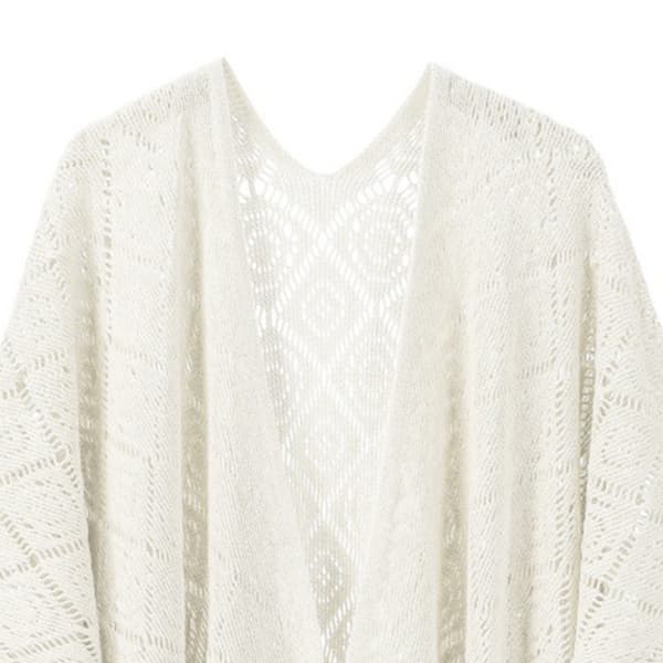 INF Elegant Strikket Shawl Wrap - Åndbar og varm til alle årstider