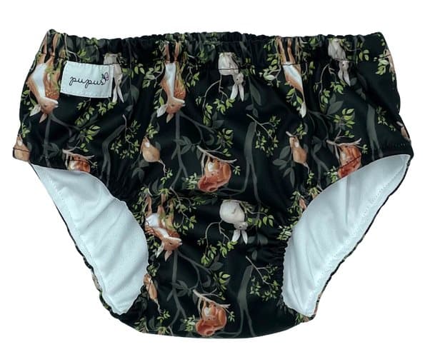 Badeble, badebukser "Nat i skoven" S 8-10kg / 17-22lb