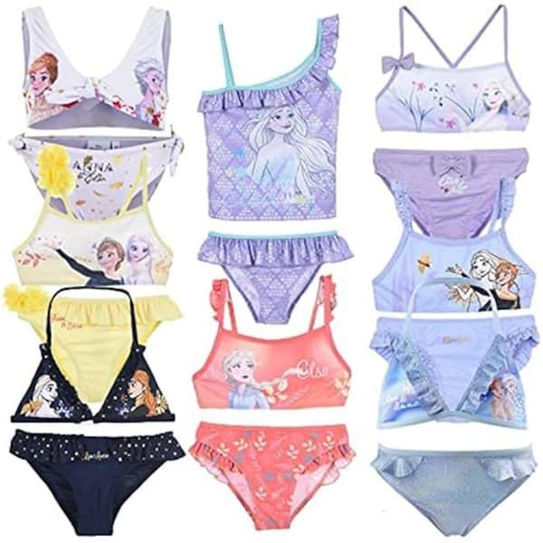 Bikini 2-delat baddräkt - Disney - Frost 2 - Flicka - Röd - Officiell produkt