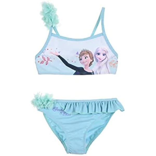 Bikini 2-delad baddräkt - Disney - Frost 2 - Flicka - Ljusblå - Officiell produkt