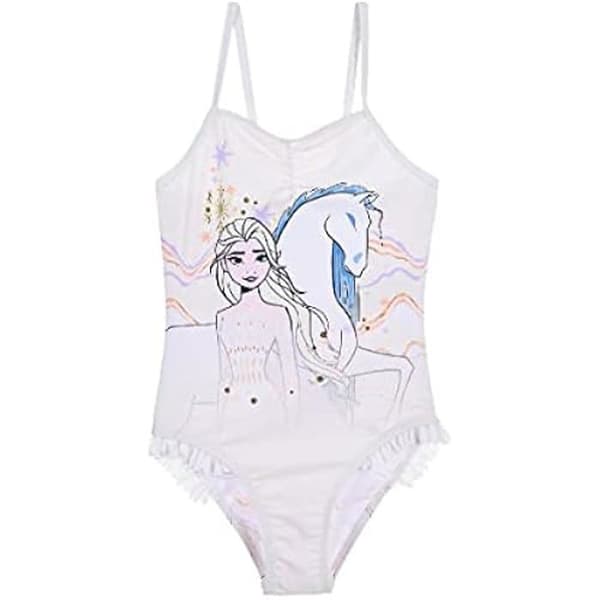 Badkläder 1 del - Disney - Frost 2 - Flicka - Beige - Officiell licensierad produkt