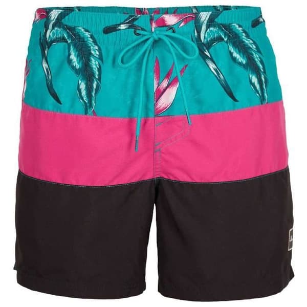 Shorts för män O'neill Frame Block - Röd multi-randig - REPREVE® återvunnen tyg