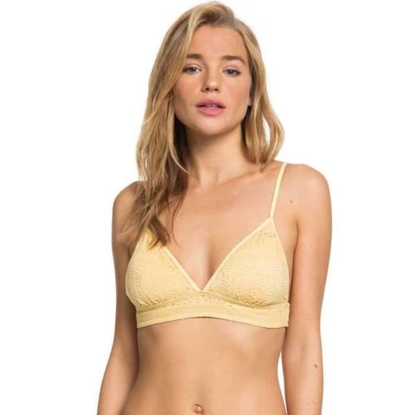 Bikinis dam Roxy Sweet Wildness Fixed Triangle Top - Flerfärgad - Gul - Dam - Vuxen