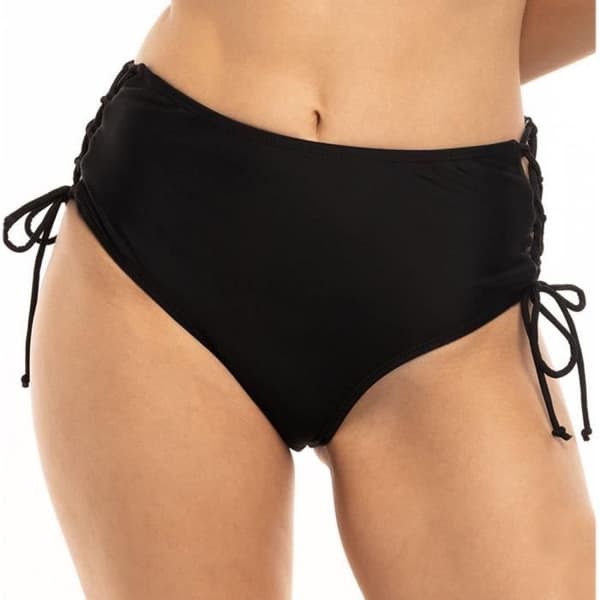 Högmidjad Svart Bikini Underdel Kvinna Sun Project - Stretchig och Hållbar Tyg