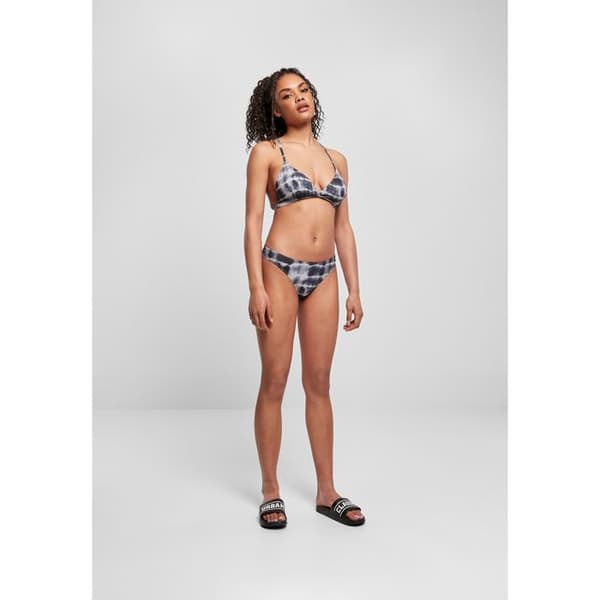 Bikini dam - Urban Classics - Triangel - Tie Dye - Perfekt passform - Svart/Vit