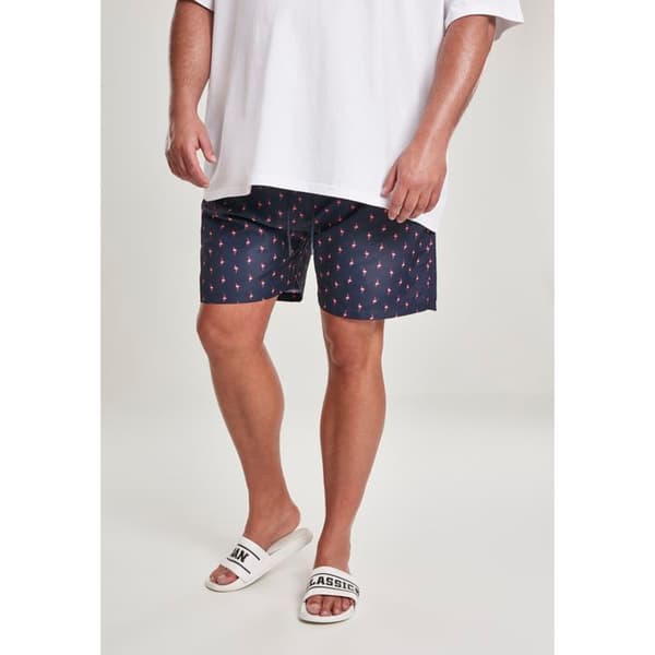 Badshorts - Urban Classic - Basic - Ljusgul - Större storlekar - Bekväm med dragsko