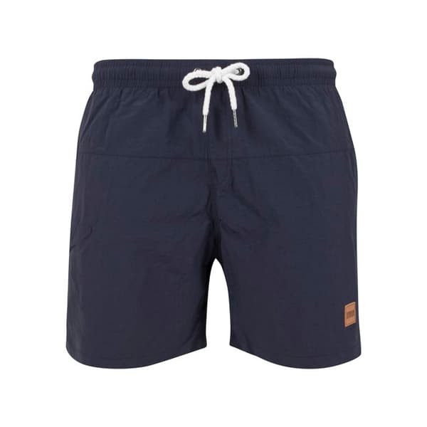 Badshorts - URBAN CLASSICS - Basic - Marinblå - Stora storlekar - Herr