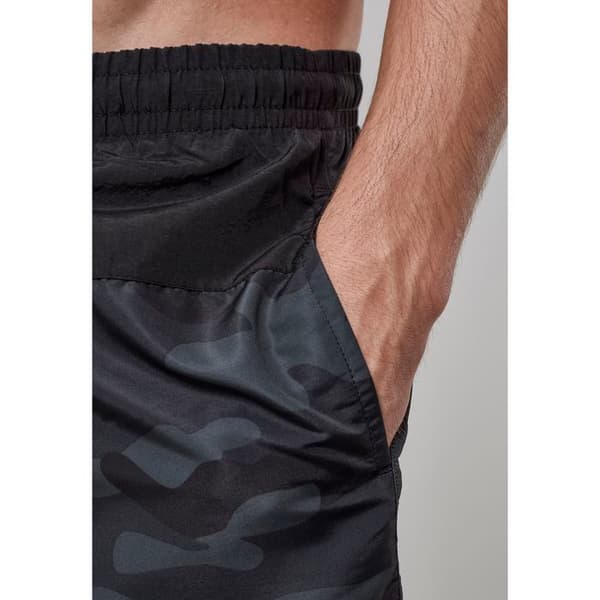 Badshorts - URBAN CLASSICS - Basic - Svart - Stora storlekar - Herr