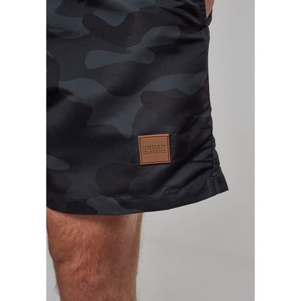 Badshorts - URBAN CLASSICS - Basic - Svart - Stora storlekar - Herr
