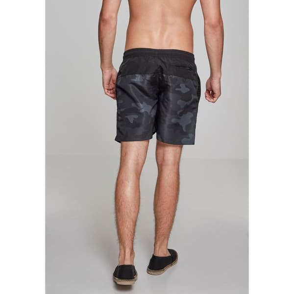 Badshorts - URBAN CLASSICS - Basic - Svart - Stora storlekar - Herr
