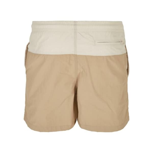 Badräkt - URBAN CLASSICS - Block - Beige - Herr - 100% Nylon&Polyamid
