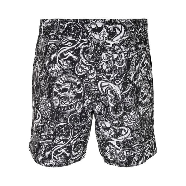 Urban Classics mönster badshorts