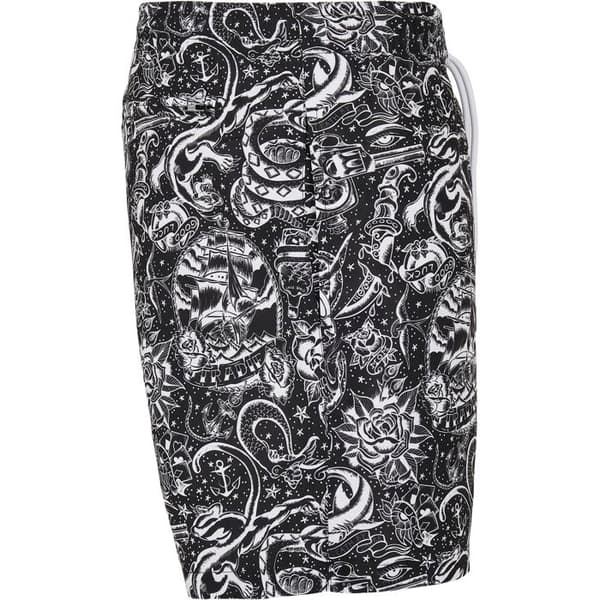 Urban Classics mönster badshorts