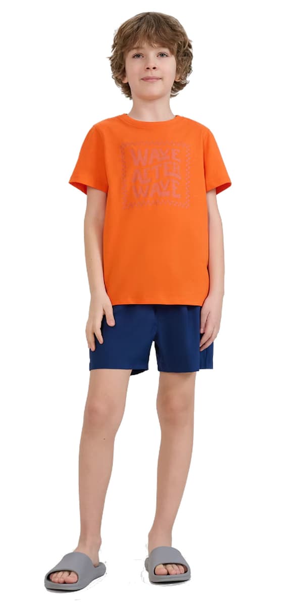Badbyxor för pojkar, 4F, snabbtorkande badshorts, storlek 122/128