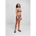 Miniatyrbild 4 av 6: Bikini dam - Urban Classics - Snörning Tie Dye - Stretchmaterial - Trendig look - Svart/Vit
