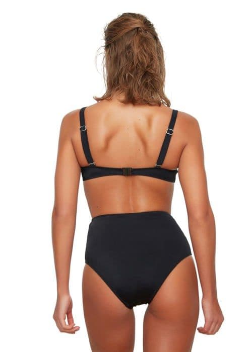 Trendyol simbyxor - TBESS20BA0248 - Utskurna bikinitrosor med hög midja för kvinnor