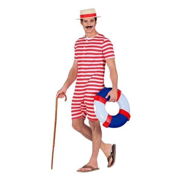 Baddräkt - Widmann - Retro 50-tal - Röd - Multicolor - Man