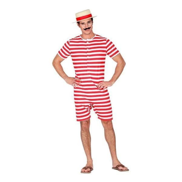 Baddräkt - Widmann - Retro 50-tal - Röd - Multicolor - Man
