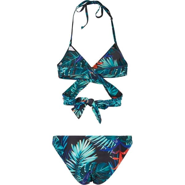 Bikini - Urban Classics - Drapat Mönster - Svart - Kvinna - Avtagbar