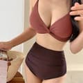 Miniatyrbillede 5 af 5: INF Murstens Bikini Sæt - Sexet Rygløs Badedragt til Kvinder Rød XL