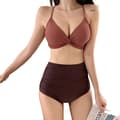 Miniatyrbillede 1 af 5: INF Murstens Bikini Sæt - Sexet Rygløs Badedragt til Kvinder Rød XL