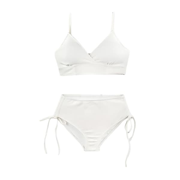 INF Elegant Halter Bikini Badedragt til Kvinder Hvid M