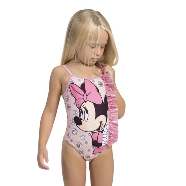 Badklänning - Minnie - Barn - Rosa - Mjuk tyg - Justerbara sömmar