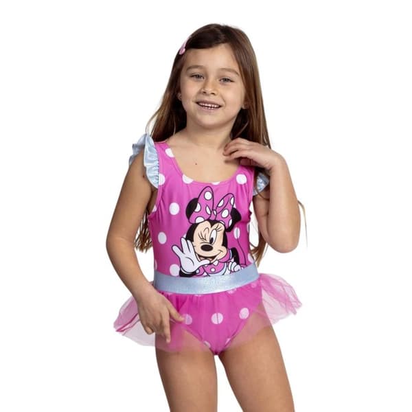 Baddräkt - Disney - Minnie - Rosa - Barn - Flicka