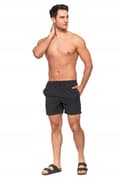 Miniatyrbild 6 av 9: Svarta BADSHORTS Släta Snabbtorkande Shorts Badbyxor MORAJ 4XL