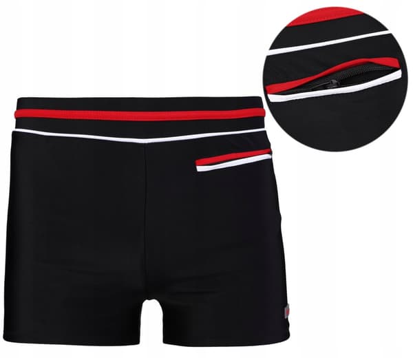 HERRE BADEDRAGT FITTED BOXERSHORT SHORTS MED LYNLÅSLOMMEN MORAJ XL