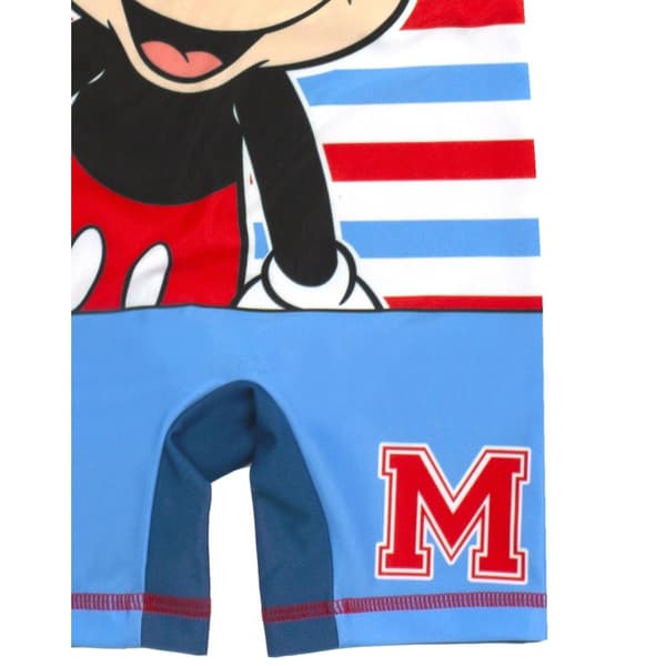 Disney Boys Sunsafe Mickey Mouse One Piece Swimsuit