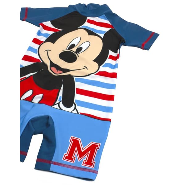 Disney Boys Sunsafe Mickey Mouse One Piece Swimsuit