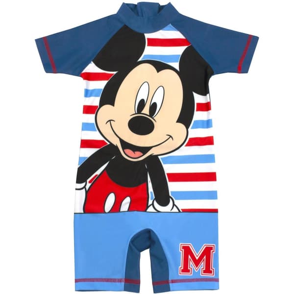 Disney Boys Sunsafe Mickey Mouse One Piece Swimsuit
