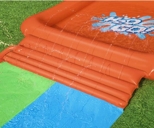 Bestway 52633 H2OGO dobbeltslide! Super Splash med en 5,31 m pool