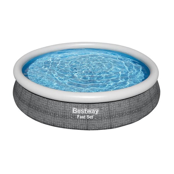 Bestway Uppblåsbar Pool för Vuxna Ratan med Reningsverk 366x76 cm Trädgård 57445