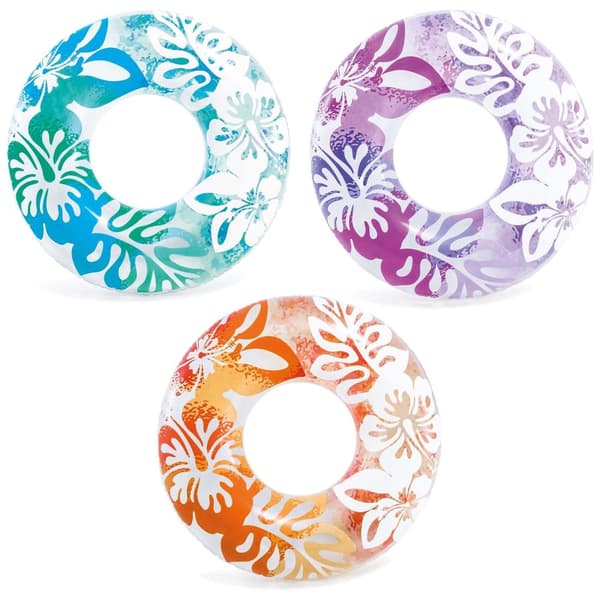 Simring diameter 91 cm 3 färger INTEX 59251 blå