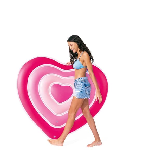 Puhallettava rantapatja Heart 155 x 135 cm INTEX 58727