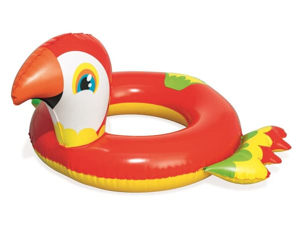Ilmatäytteinen uimarengas lapsille Happy Animals Bestway 36128 papukaija