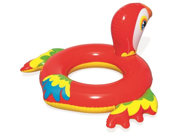 Ilmatäytteinen uimarengas lapsille Happy Animals Bestway 36128 papukaija