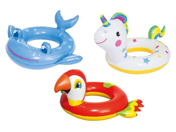 Ilmatäytteinen uimarengas lapsille Happy Animals Bestway 36128 papukaija