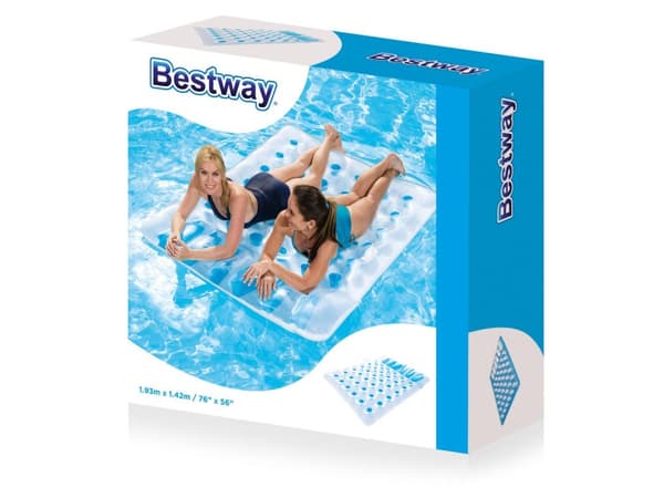 Stor strandmadrass för 2 personer 193 x 142 cm Bestway 43055